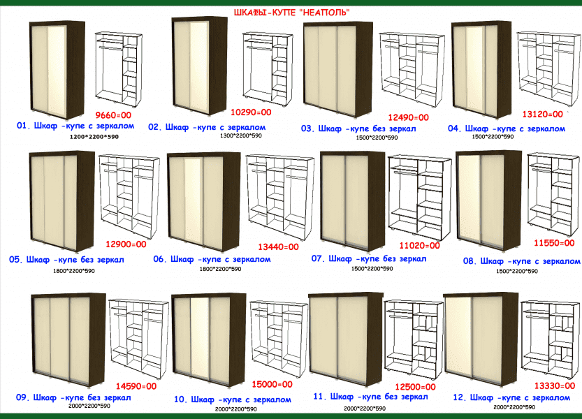шкаф-купе неаполь в Туле