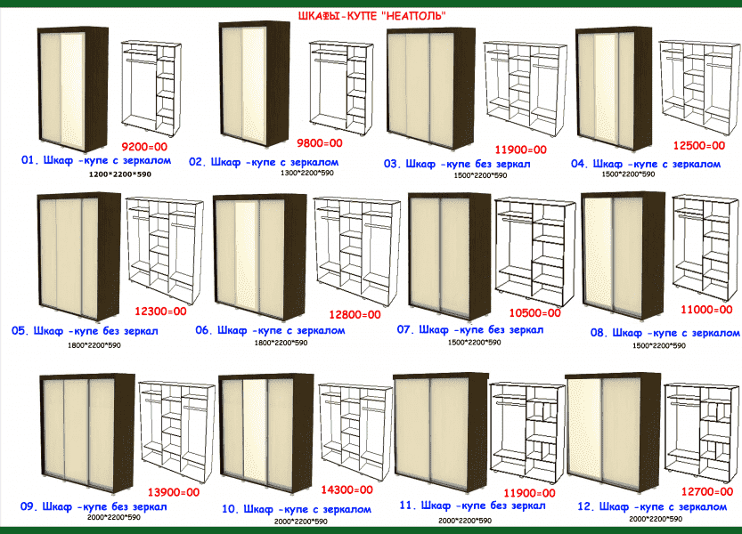шкаф-купе неаполь в Туле