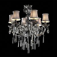 люстра md102743-6a от illuminati прозрачная/бежевая/ хром в Туле