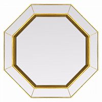 зеркало золотое венецианское восьмиугольное espresso gold в Туле