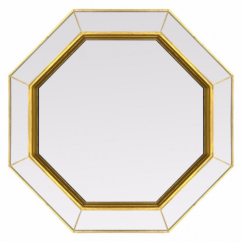 зеркало золотое венецианское восьмиугольное espresso gold в Туле