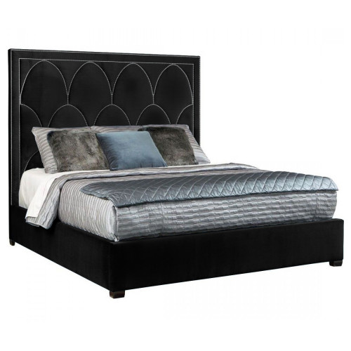 кровать двуспальная 180х200 черная petals queen в Туле