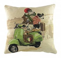 подушка с картинкой scooter dogs green в Туле