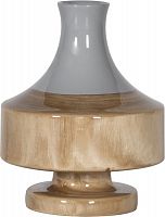 ваза настольная rustic chic vase grey wood в Туле