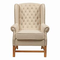 кресло мягкое с ушами french provincial armchair бежевое в Туле