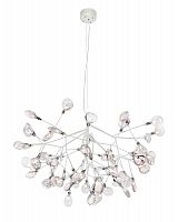 подвесная светодиодная люстра crystal lux evita sp63 white/transparent белая в Туле