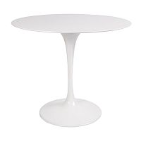 стол eero saarinen style tulip table mdf белый d90 глянцевый в Туле