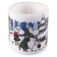 свеча большая moomin зимний лес, 8 см в Туле