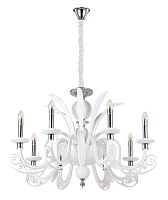 подвесная люстра crystal lux letisia sp8 white белая в Туле