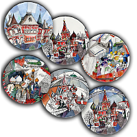 сет тарелки московия dream (6 шт.) в Туле