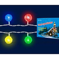 светодиодная гирлянда «шарики» 280см rgb (07921) uniel uld-s0280-020/dta rgb ip20 balls в Туле