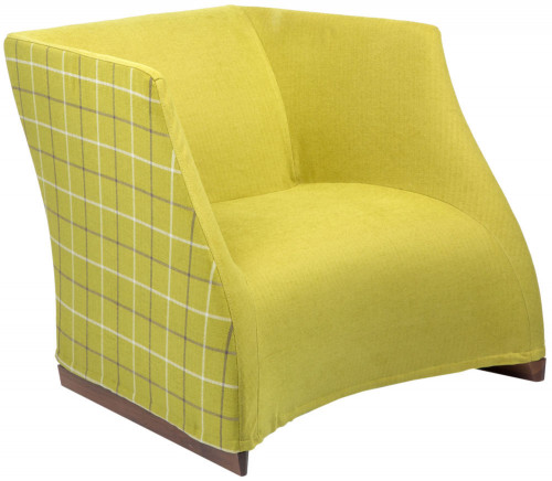 кресло vivienne armchair yellow checkerboard в Туле