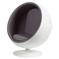 кресло eero ball chair серое в Туле