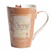 кружка cherish персикового цвета в Туле