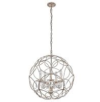 подвесная люстра crystal lux aria sp5 silver в Туле