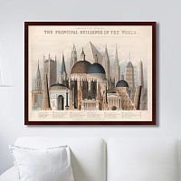картина: comparative view of the principal buildings in the world, 1850г. в Туле