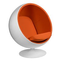 кресло eero aarnio style ball chair оранжевое в Туле