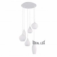 подвесная люстра ideal lux soft sp6 bianco в Туле