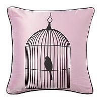 подушка с птичкой в клетке birdie in a cage pink в Туле