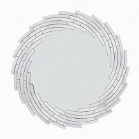 зеркало круглое с фацетом в витой стеклянной раме santena в Туле