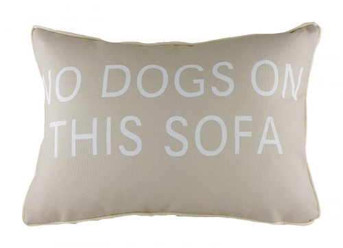 подушка с надписью no dogs on this sofa в Туле