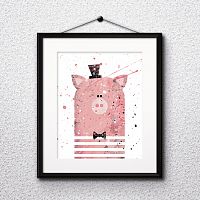 постер pig а4 в Туле