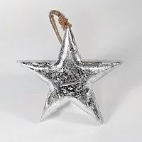 игрушка на елку звезда серебряная snow star, 23х23х3 см в Туле