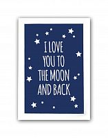 постер to the blue moon and back а4 в Туле
