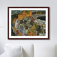 картина: crescent of houses ii (island_town), 1915г. в Туле
