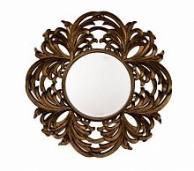 зеркало круглое большое в резной раме round leaf в Туле