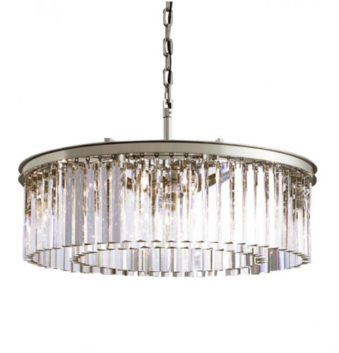 люстра prism silver 80 серебро, прозрачное стекло в Туле