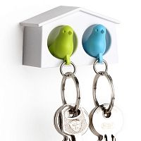 держатель+брелок для ключей двойной mini sparrow зеленый-голубой в Туле