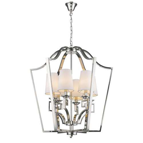 люстра presidential 6 от delight collection белая/никель в Туле