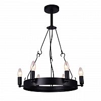 дизайнерская подвесная люстра arte lamp bastiglia a8811sp-6bk черная в Туле