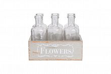 набор стеклянных бутылок flowers в Туле