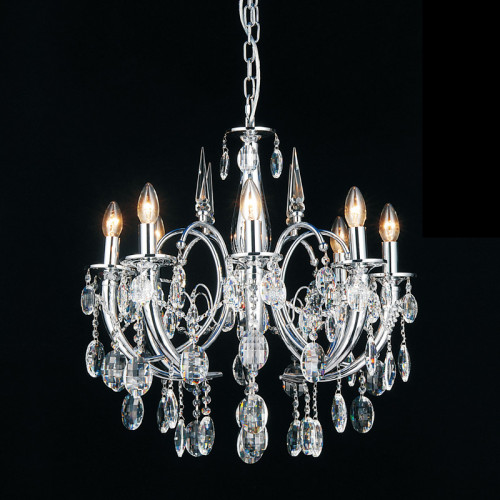 люстра md103908-8a от illuminati прозрачная/ хром в Туле