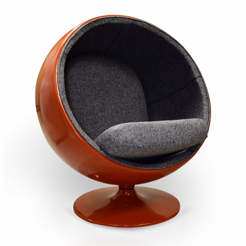 кресло ball chair оранжево-черное в Туле