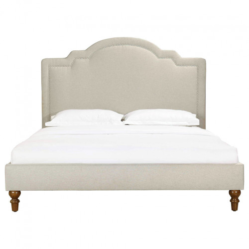 кровать двуспальная 120х200 бежевая cassis upholstered в Туле