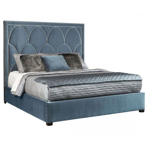 кровать двуспальная 180х200 голубая petals queen в Туле
