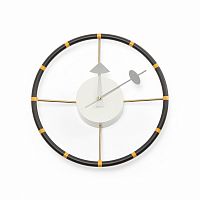 часы steering wheel настенные черный+желтый/black+yellow в Туле
