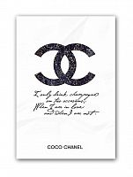 постер drink champagne. coco chanel а3 в Туле