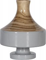 ваза настольная rustic chic vase wood grey в Туле