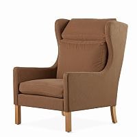 кресло wingback коричневый в Туле