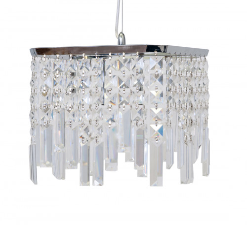 люстра domini one хром, прозрачное стекло в Туле