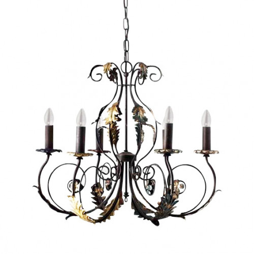 люстра 4962/6_v0580 от mm lampadari коричневая в Туле