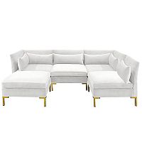 диван zara sectional угловой белый в Туле