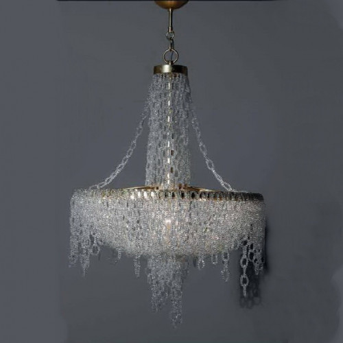 люстра ex02-5 от delight collection прозрачная/золото в Туле