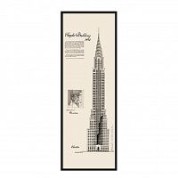 постер chrysler building черный в Туле