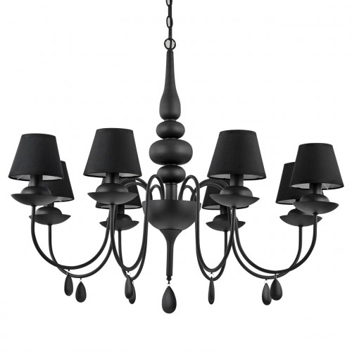 подвесная люстра ideal lux blanche sp8 nero в Туле