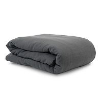 пододеяльник изо льна темно-серого цвета essential 150х200 в Туле